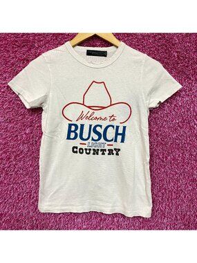 Welcome To Busch Light Country Vintage Style T-Shirt Extra Small